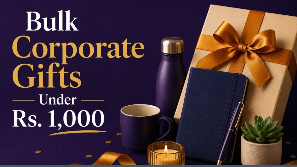 Branded corporate gifts under Rs.1,000 arranged for a bulk Chandigarh order