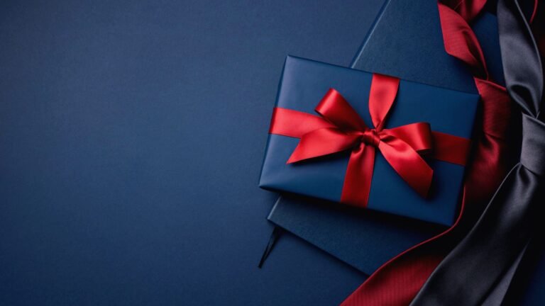 Corporate gift cards by ChandigarhGifting — ink and gold gift card with copper ribbon