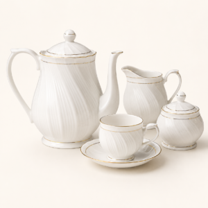 JCPL Gold Line 110 Karina Tea Set (15 Pcs) — corporate gifting Chandigarh