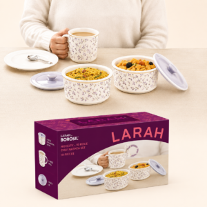 Larah by Borosil Novelty 10-Piece Chai-Nashta Set — corporate gifting Chandigarh