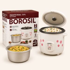 Borosil Pronto Dual 2.8L Rice Cooker - corporate gifting Chandigarh