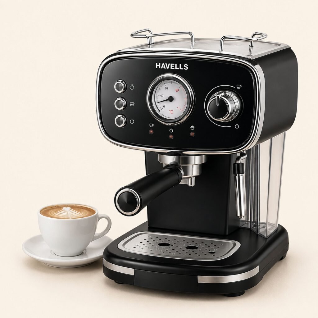 Havells Corretto Coffee Maker (Espresso/Cappuccino Machine) - 1100W | Diwali Corporate Gift
