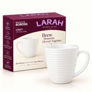 Larah by Borosil 12-Piece Cup & Saucer Set (14cl)