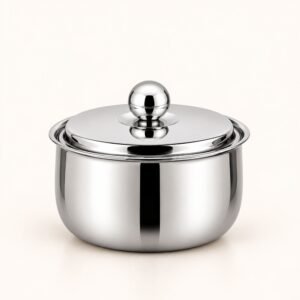 FnS Diva 1000ml Steel Casserole - Mushroom Knob | Diwali Corporate Gift