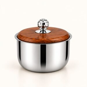 FnS Bari 850ml Wooden Lid Casserole - Hammered Knob | Diwali Corporate Gift
