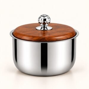 FnS Bari 1600ml Wooden Lid Casserole - Hammered Knob | Diwali Corporate Gift