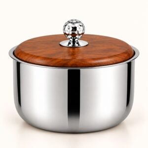 FnS Bari 3000ml Wooden Lid Casserole - Hammered Knob | Diwali Corporate Gift